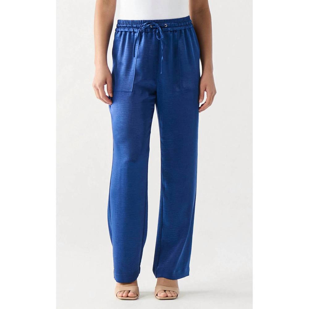 NEW DEX CLOTHING draw string pant in cobalt